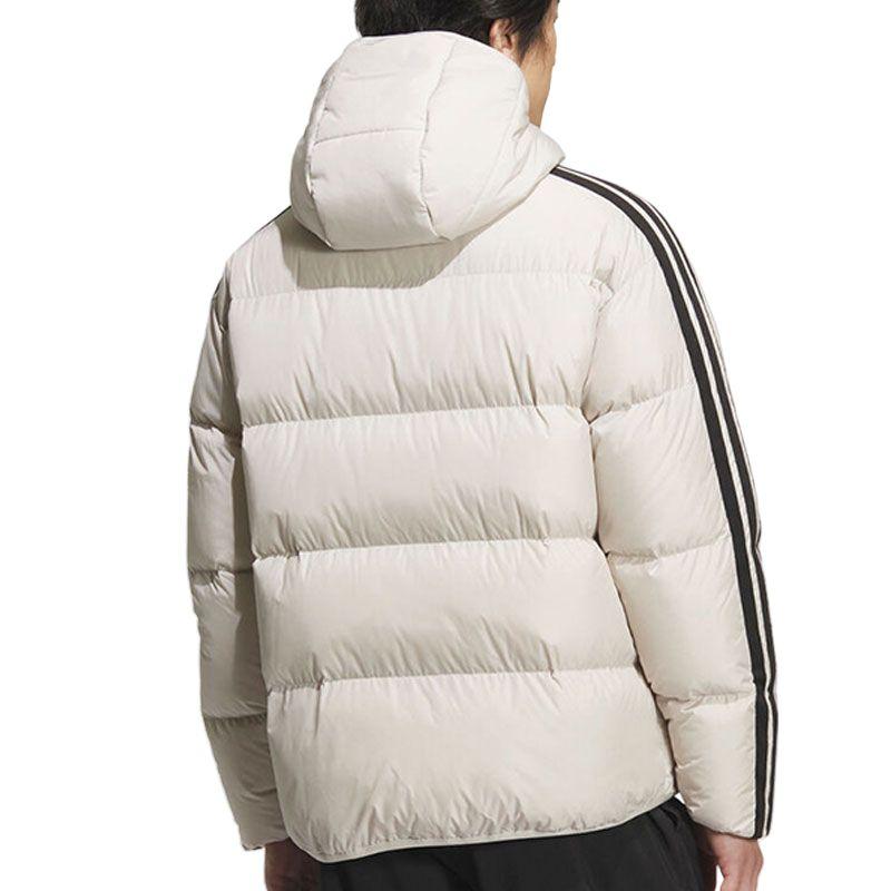 Adidas Letter Stripe Long Sleeve Reversible Hooded Down Jacket Men Outerwear KC2492