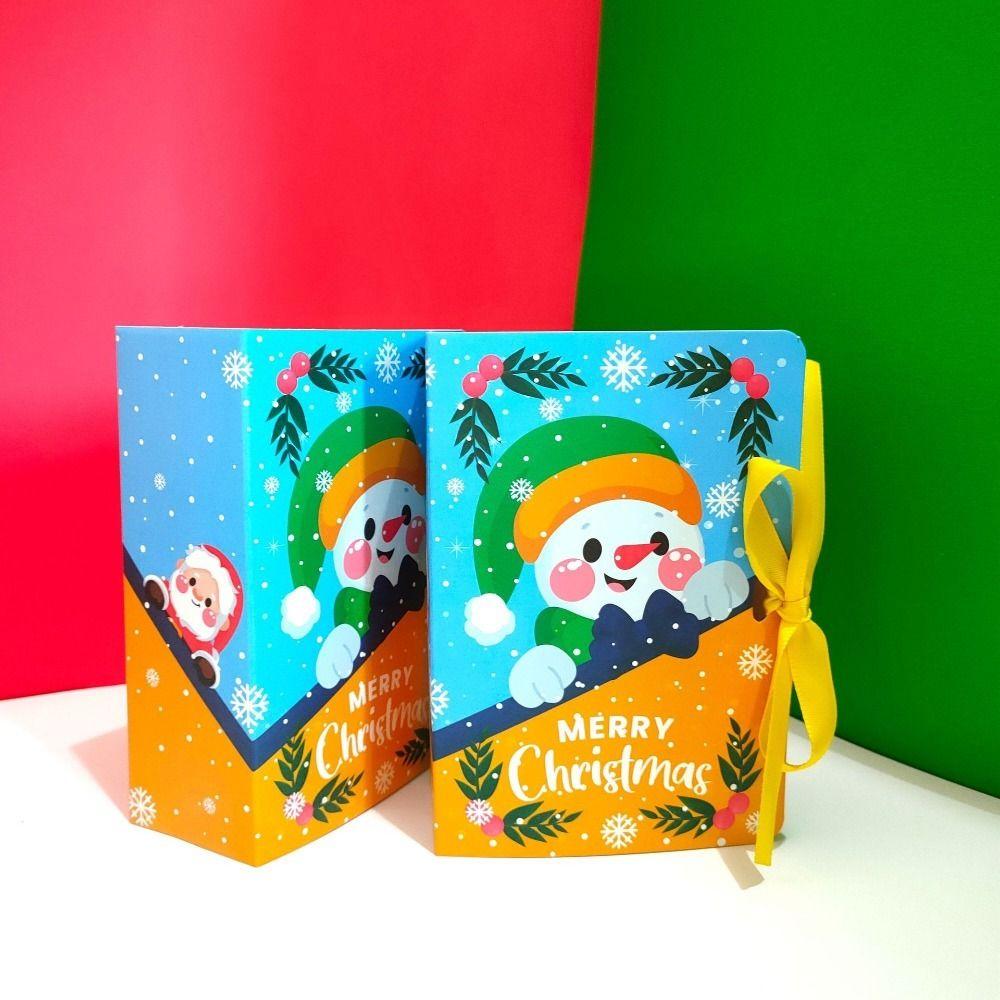 Navidad Party Book Designs Packaging Paper Boxes Christmas Gift Box Candy Boxes Biscuit Carrier