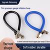 Tire Pressure Gauge with Hose and Copper Head Valve Connector