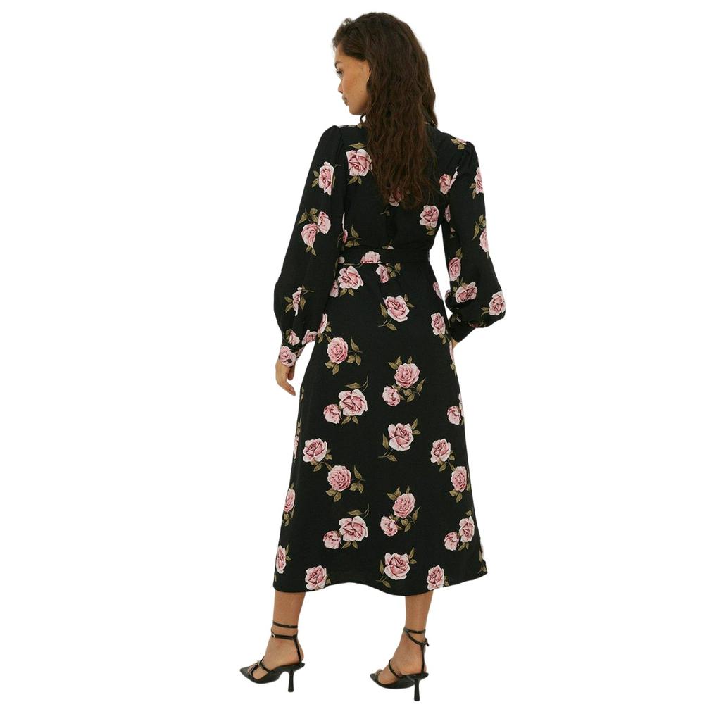 Dorothy Perkins Dámské/Dámské květinové košilové šaty do pasu Drobné midi šaty