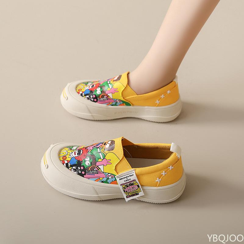 

Весенне-осенняя мода Новые мягкие толстоподошвенные увеличивающие рост женские повседневные туфли Ленивые шлепанцы Противоскользящие туфли лоферы 40 жёлтый