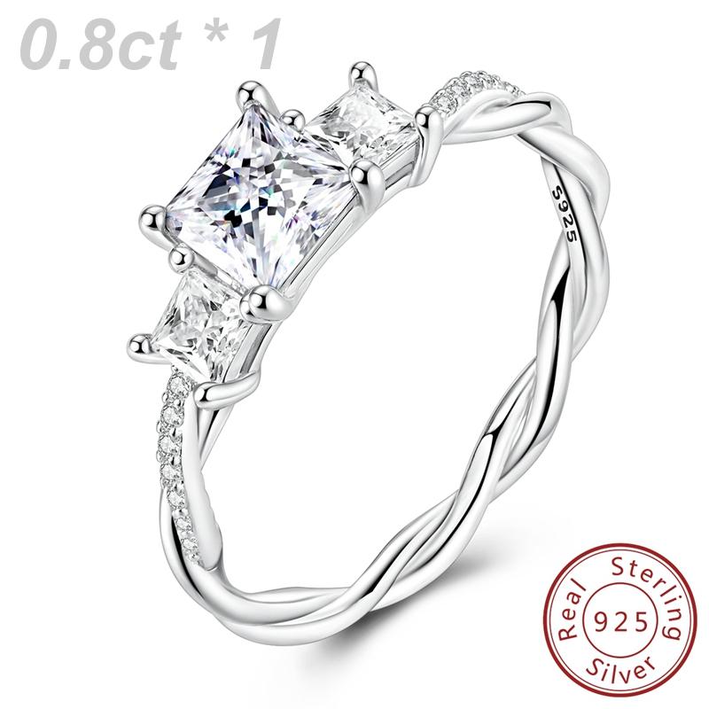 Copper Rings Moissanite Diamond Sparking Popular LOVE Wedding Ring Certified Women Engagement Jewellery Anniversary