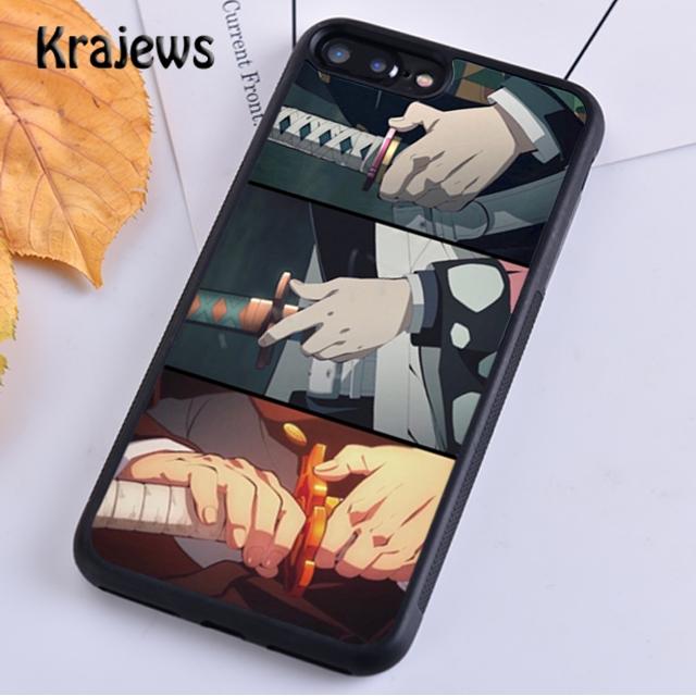 Krajews Kimetsu no Yaiba Charaktere Handyhülle Cover Für iPhone 14 5 SE 6s 7 8 plus XR XS 11 12 13 pro max Samsung S21 S22ultra