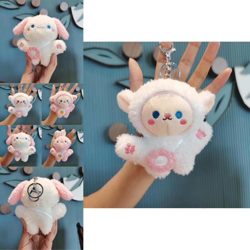 Adorable Plush Sheep Backpack Buddy Cute Animal Doll Bag Keychain Toy Gift