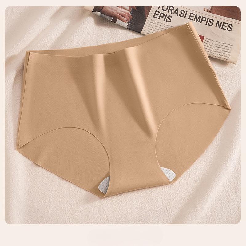 Women's Summer Mulberry Silk Antibacterial Crotch Not Clip Hip Sports Without A Mark in The Waist Triangle Briefs