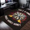 Throw darts Printed Rug Office Carpet Non-Slip Mat, Chair Rug Floor Covering for Gaming, Bedroom, Living Room , Home Decor Christmas Gift