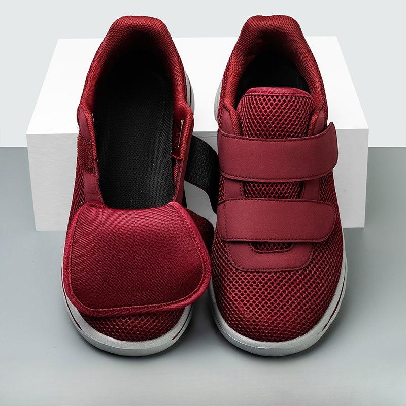 Widened Old Human Shoes Woman Diabetic Foot Swollen Shoe Breathable Mesh Thumb Valgus Puffy Fat Feet Mom Shoes