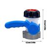 Tote Adapter 2.4-Inch Coarse Thread Plastic DN40 Garden Butterfly Valve For Water Tank Container 1000L Portable Accessory