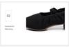 Women's Lace-Free Ballet Heeled Dance Shoes with Soft Sole for Yoga and Classical Dance