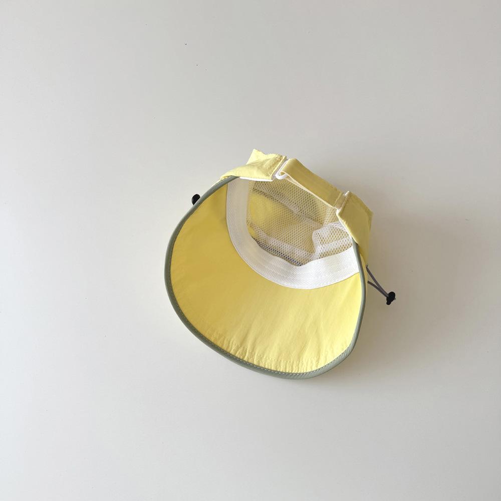 Summer Baby Hat with Large Brim Duckbill Design Quick-Drying Sunscreen Sunshade Empty Top Cap for Children