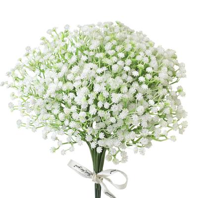 20/10 ks Babys Breath umělé květiny Kytice Plastová Gypsophila Falešná květina pro svatební ozdoby Party Home Dekorace pokoje