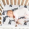 Crib Sheets for Boys Girl Orca Killer Whale Breathable Mini Crib Mattress Sheets Fitted,Toddler Baby Sheets for Crib Mattress 39 * 27 * 5In