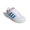 adidas Neo Breaknet Synthetic Leather Abrasion Resistant Abrasion Resistant Low Top Skateboard Shoes White Blue Kids' GW2890
