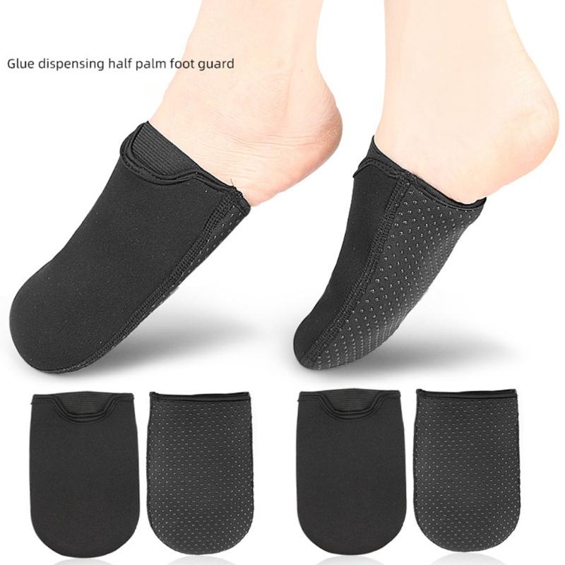Anti Chafing Half Foot Cover For Sports Ice Bath Cycling Toe Warmer Sleeve Neoprene & Silicone Design Toe Caps Socks