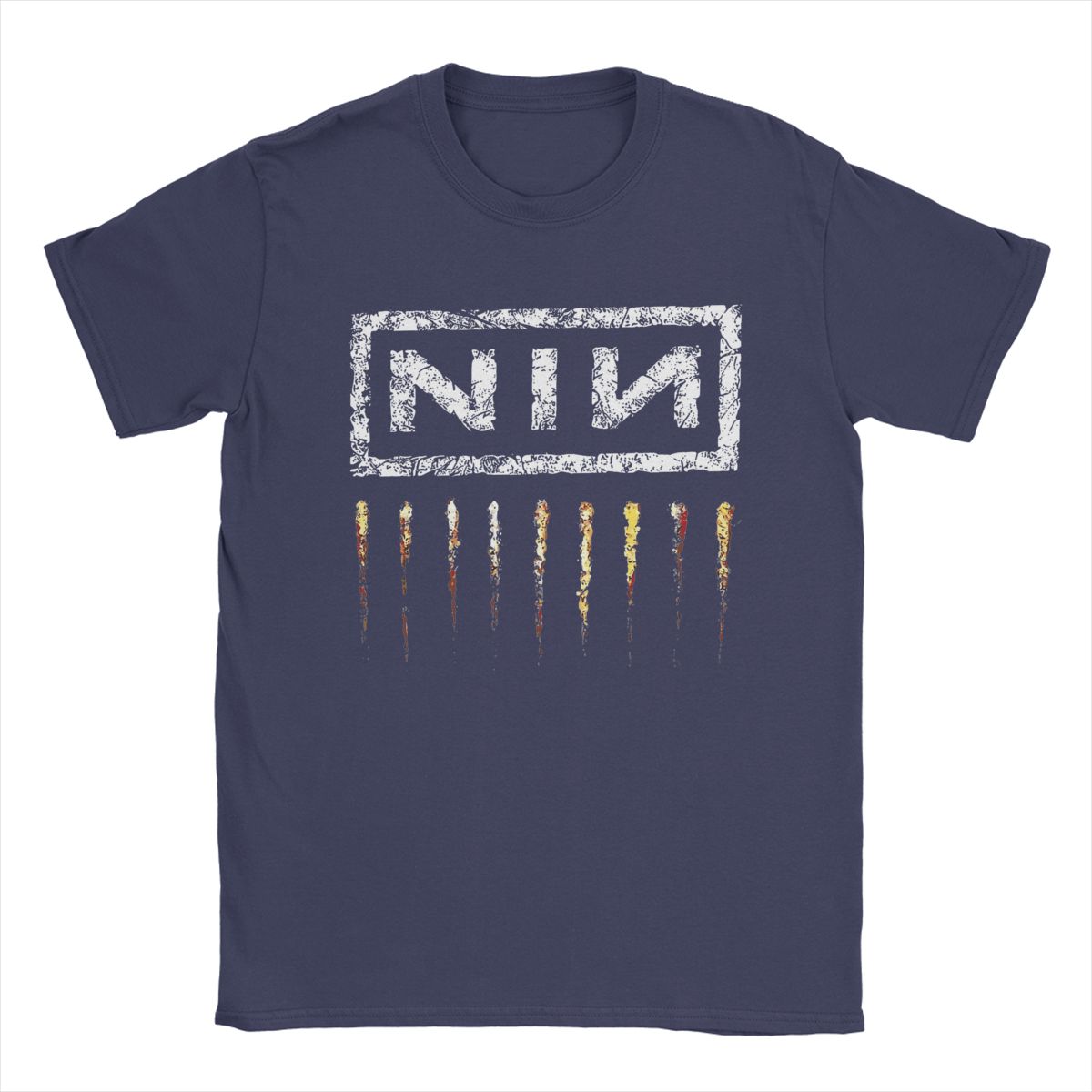 

Nine Inch Nails NIN Чоловічі футболки Модна футболка з коротким рукавом та круглим вирізом 100% бавовна Подарунок на день народження Одяг 4XL