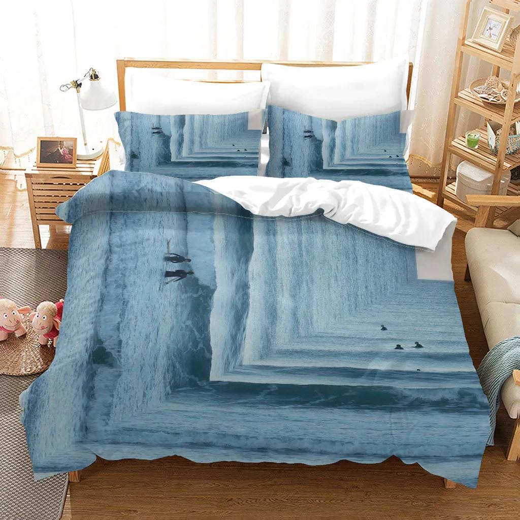 Natural Scenery Art Duvet Cover Set King/Queen Size Desert Landscape Soft Bedding Set for Teens Adults Polyester Quilt Cover