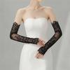Eyelash Edge Lace Arm Sleeves Fingerless Lace Cuffs Vintage Arm Cover  Cosplay Show