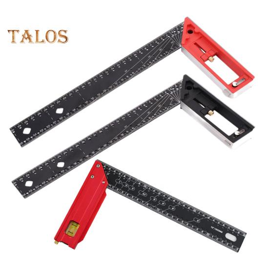 Woodworking Square Ruler High Precise Anti-drop Design Wide Application Multi-Function Angle Precision Square Woodworking Ruler