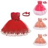 Prinsessenjurk voor Baby Meisjes Met Parels En Kant Voor Lente Zomer Herfst Winter