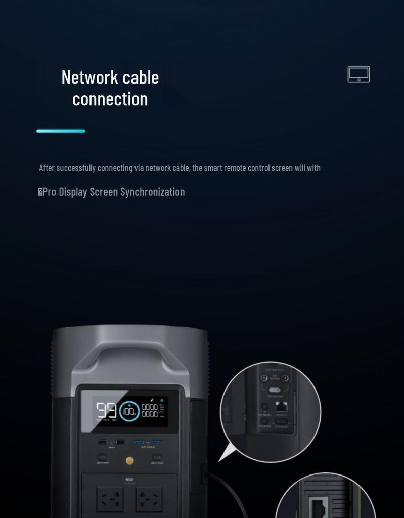 EcoFlow Outdoor Power Station Pro: Fast Charging Adapter & Smart Remote