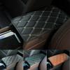 Car Accessories Auto Armrest Pad Cover Cushion Center Console Box PU Leather Mat