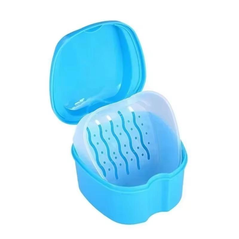 Non-toxic Denture Bath Box Cleaning Dental Box Protector Orthodontic Cleaning Artificial Tooth Holder Oral Hygiene Products