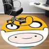 1pc Adventure Time Jake the Dog Office Round Area Rug, Under Office Chairs Bedroom Living Room Home Decor  A1022321