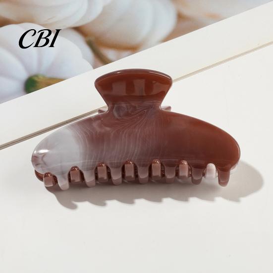 Scratch-resistant Hair Clip Back Head Claw, Macaron Color Shower Clip, Smooth Surface Large Damage-free Anti-Slip Teeth Accessory for Buns Commuting
