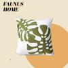 Green Plant Embroidered Decorative Throw Pillow Case Leaves Pattern Boho Cushion Covers For Living Room Sofa Bed Home Decor