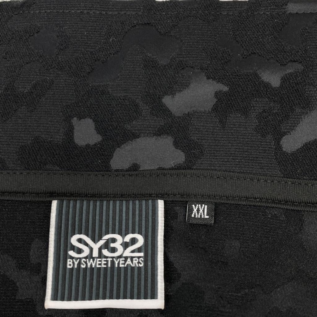 SY32 by SWEET YEARS SYG-24A006ABS Black Stretch Jacquard Camouflage Jacket Jacket XXL blackUsed