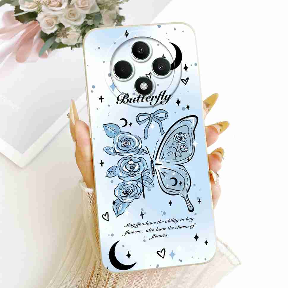 For OPPO Reno 12F 5G Case Clear Cute Cat OPPO Reno12 F Reno12F Reno 12 F 5G CPH2637 Shockproof Soft Phone Cover Full Protector
