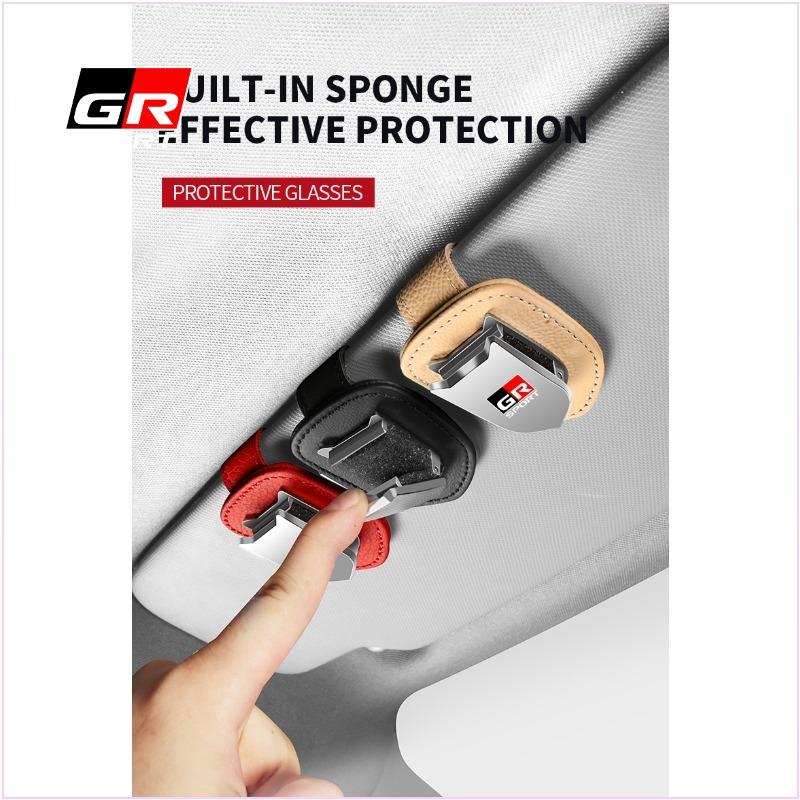Car Sunglasses Protect Storage Cases Sun Visor Glasses Box Car Styling for Toyota Trd Gr Chr Corolla Yaris Rav4 E150 E120 Land Cruiser