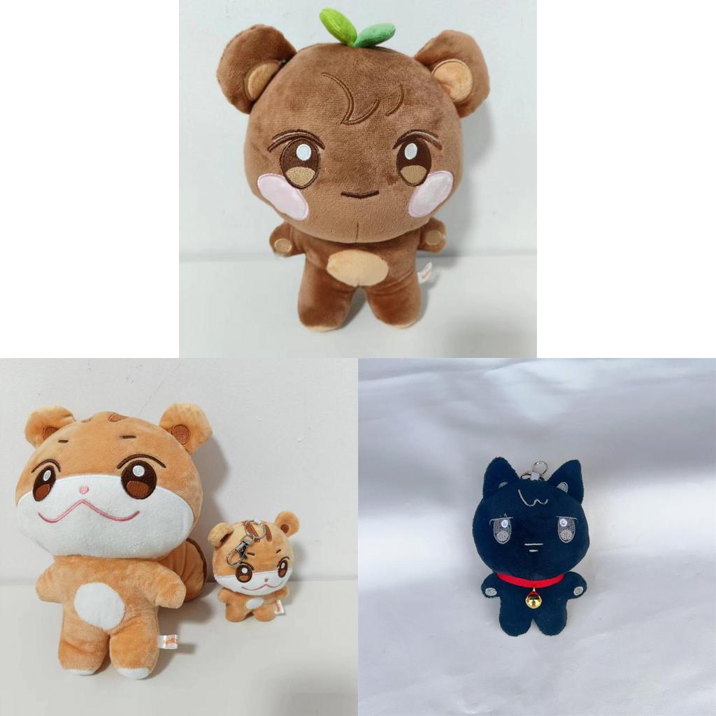 Ateez Cartoon Animals Plush Toy With Pp Cotton For Collectors Fans