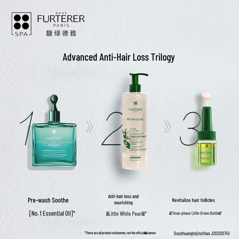 Rene Furterer Triphasic Progressive Anti-Hair Loss 3-Step Treatment Set
