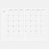 Hobonichi Notizbuch 2026 Hauptteil Planer [A6 1 Tag 1 Seite Englisch Januar Montag Start] A6 Planer Englisch