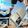 With Card Holder Sliding Camera Cover And Stand For Samsung Galaxy S26 Ultra Phone Case, Anti-Fall PC+TPU Wallet Case-Champagne