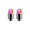 LED Tire Lights Cap Car Tire Valve Cap Lights Multi-Color Flash Durable For Car Moto Bicycles Electric Vehicles Tire Valve Cap Valve Stems 1