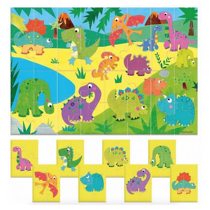 Puzzle enfant - Dinosaurs - 8 pièces - Multicolore - Intérieur