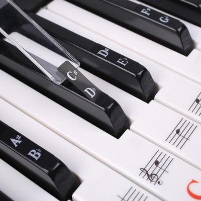 Farbige Tastaturaufkleber für 88-Tasten-Klaviere