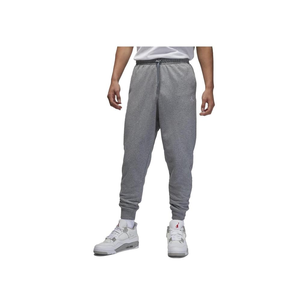 Jordan Mid-Rise Joggers with Solid Color and Drawstring Men Bottoms Gray FQ7762-091