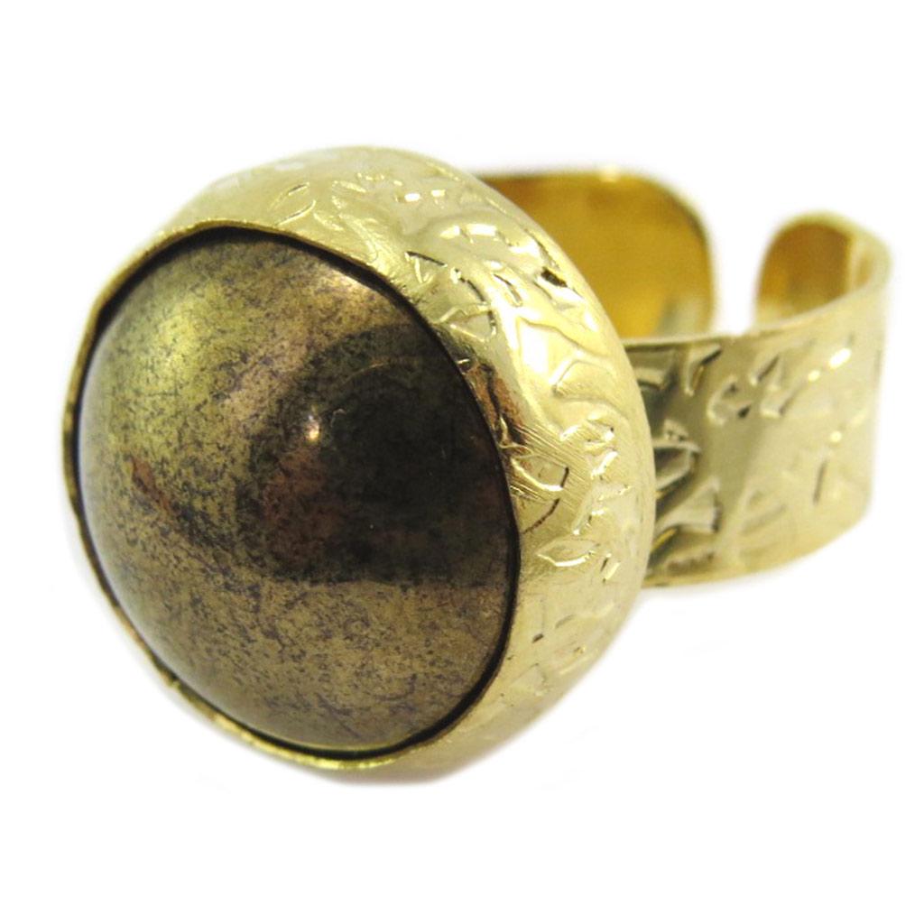 Les Trésors De Lily [P4004] - Gold-plated 'Cléopatra' Designer Ring