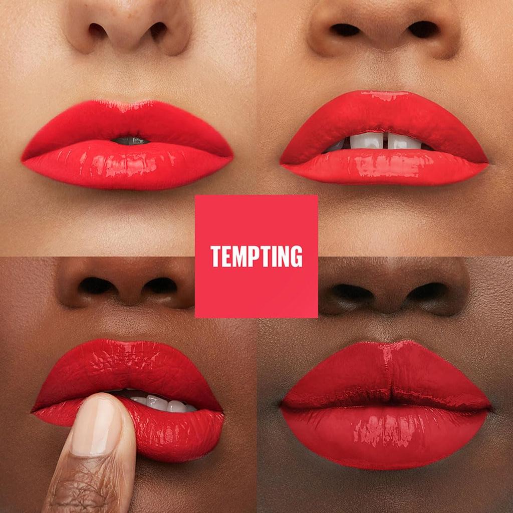 Maybelline New York SuperStay Vinyl Ink Liquid Lipstick  Tempting 4.2ml Pack Of 1 Long Lasting Shine Transfer Proof