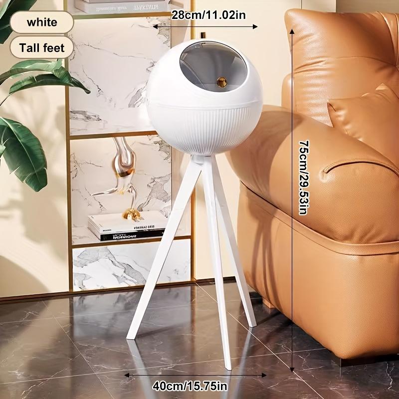 High End Wastebasket Bedroom Kitchen Mobile Recycle Bin High End Household Living Room Trash Can No Need To Bend Down Gift