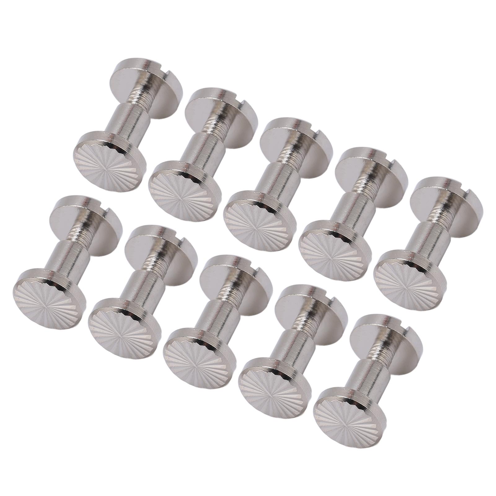 

20 комплектов кожаных заклепок 8x6 мм винт со шлицем цинковый сплав крепежные заклепки для ремней сумок одежды