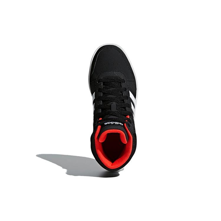 (PS) adidas Hoops 2.0 Mid J 'Black Hi-Res Red' Kids' B75743