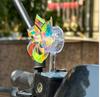 LED Wind Powered Colorful Pinwheel Light for Bike Motorcycle Decoration Safety