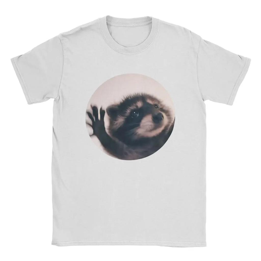 Pedro Raccoon T-shirt Women's Great T-shirt O-neck Short Sleeve Loose Casual T-shirt New Clothes