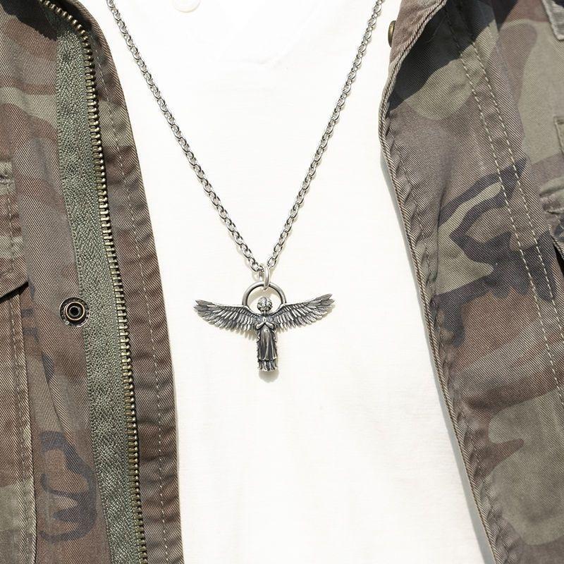 Ali Sottili Individualiste Creative per Coppia (per uomini e donne) Collana Pendente di Piccole Dimensioni Catena per Maglione