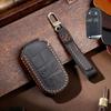 Leather Car Key Case Cover Fob For Jeep Renegade Grand Cherokee For Dodge Ram Charger 1500 Challenger Chrysler 300C  Journey