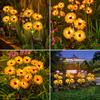 Solar Sunflower LED Garden Light - Vibrant Yellow Flower Decoration